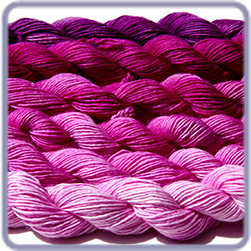 Featherlight Ombre' Gradient Kit - Raspberry Beret - 6 skeins